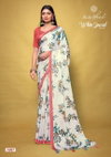 White Special Vol 03 By Kashvi Dull Moss Printed Sarees Wholesale Price In Surat